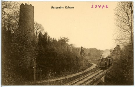 Copie de 23472-Kohren-1925-Burgruine_mit_Bahnlinie_und_Zug-Brück_&_Sohn_Kunstverlag.jpg