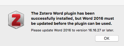 Mise à jour Word 2016 sur Zotero.png