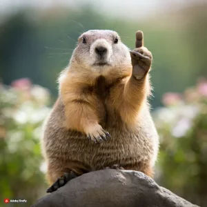 Firefly marmotte faisant un doigt d'honneur 55196.webp