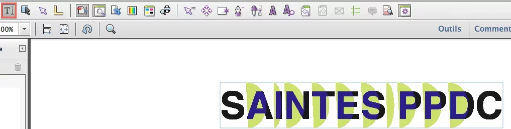 CollageTexteAcrobat-5-AvantCollageSelectionPartielleOutilTexte.webp