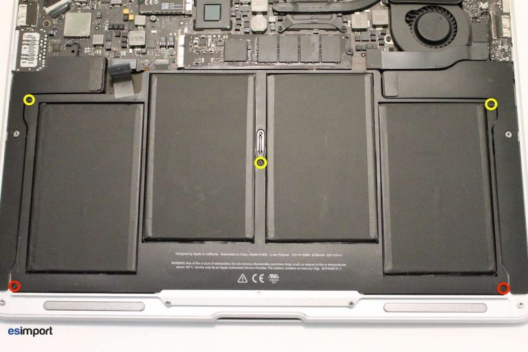 Remplacement batterie Macbook Air A1466