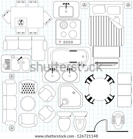 stock-vector-vector-icons-simple-furniture-floor-plan-outline-126721148.jpg