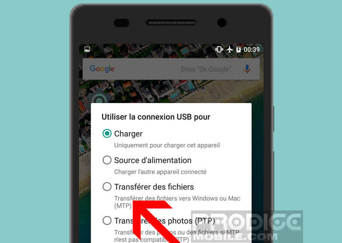Activer le mode MTP sur Android 6